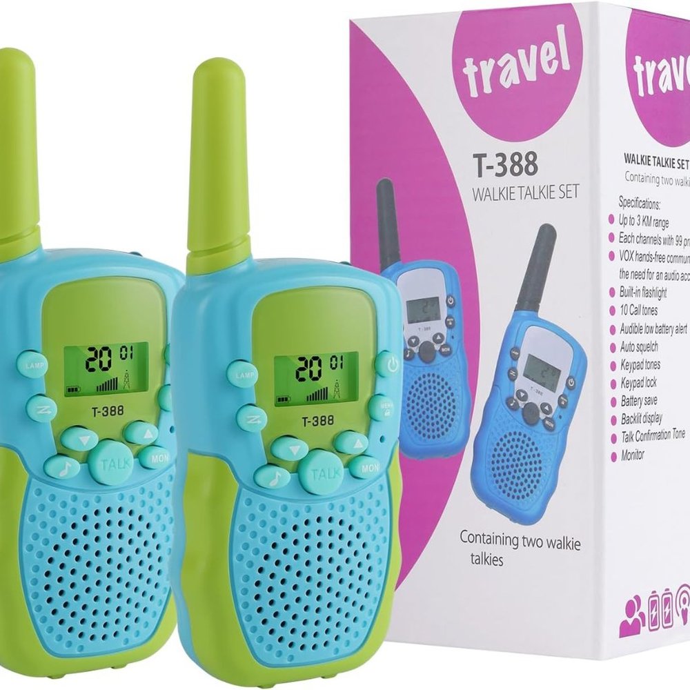 Kid's Walkie Talkie Toys 2 Pack for Ages 3-12